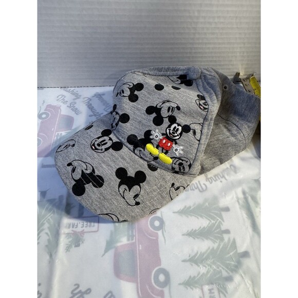 Disney Junior Mickey Mouse Grey Adjustable Baseball Cap 100% Cotton - Picture 6 of 9